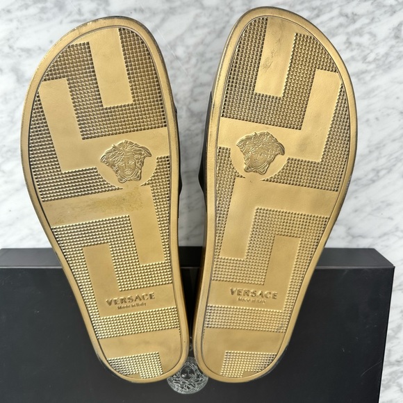 Versace authentic - Fendace leather slides - Picture 3 of 3